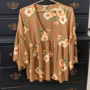 Boho floral top